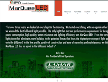 Tablet Screenshot of marqueeled.com